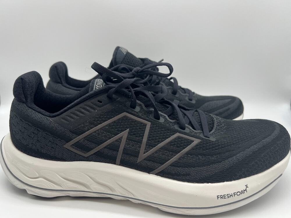 New Balance Fresh Foam Vongo v6 Black White Men's 12D MVNGOLK6 New